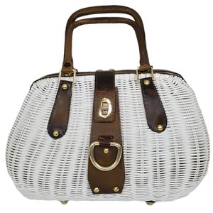 Vintage Wicker Purse, Made in Hong Kong